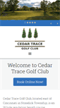 Mobile Screenshot of cedartracegolfclub.com